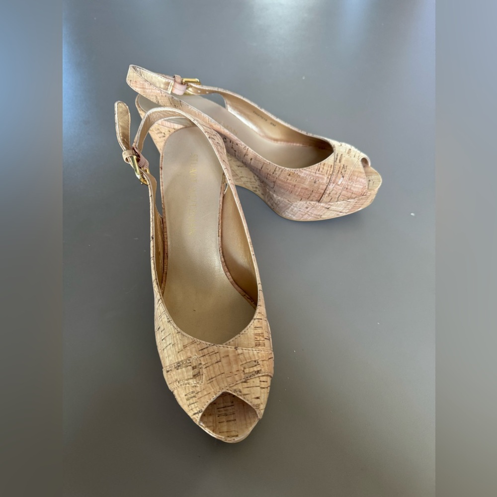 Stuart Weitzman Wedge 9 NWOT